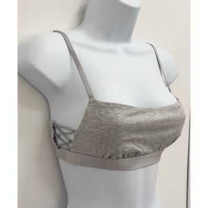 NWT Aerie Open Side Gray Bra Womens Size Medium
